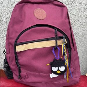 Saddle River Outdoor Gear Canvas Backpack in Berry